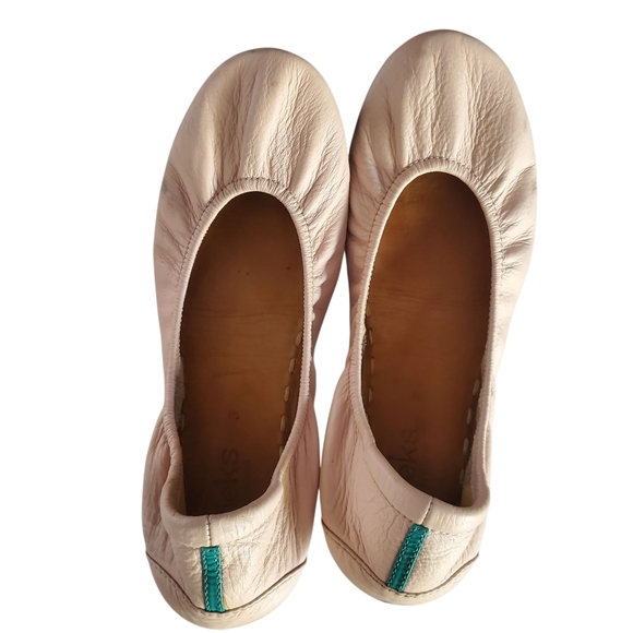 TIEKS By Gavrieli Light Pink Blush Leather Slip-On Classic Ballet Flat Slipper 9 - Picture 9 of 11